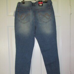 NWT Earl Jean Skinny Ankle Jeans 10P High Rise Petite Distressed